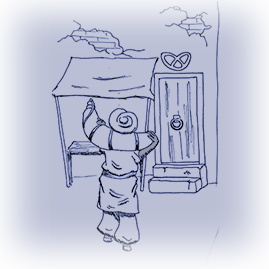 De waterdrager bij de bakker